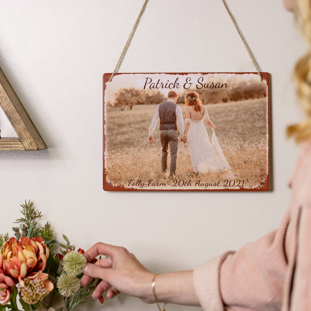 Personalised Photo Vintage Metal Sign