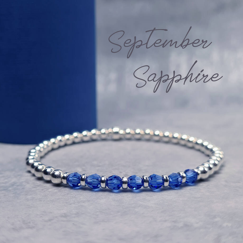 September Birthstone Bracelet Sapphire