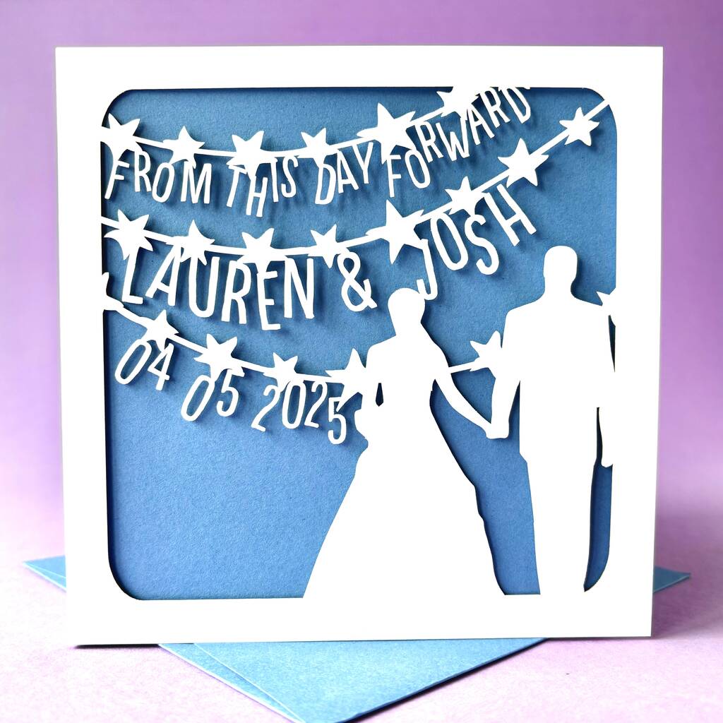 From This Day Personalised Wedding Card