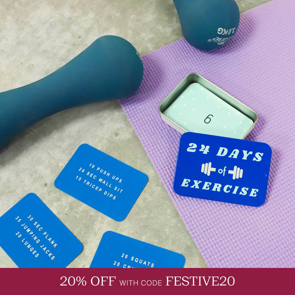 24 Days Of Exercise Advent Calendar Tin