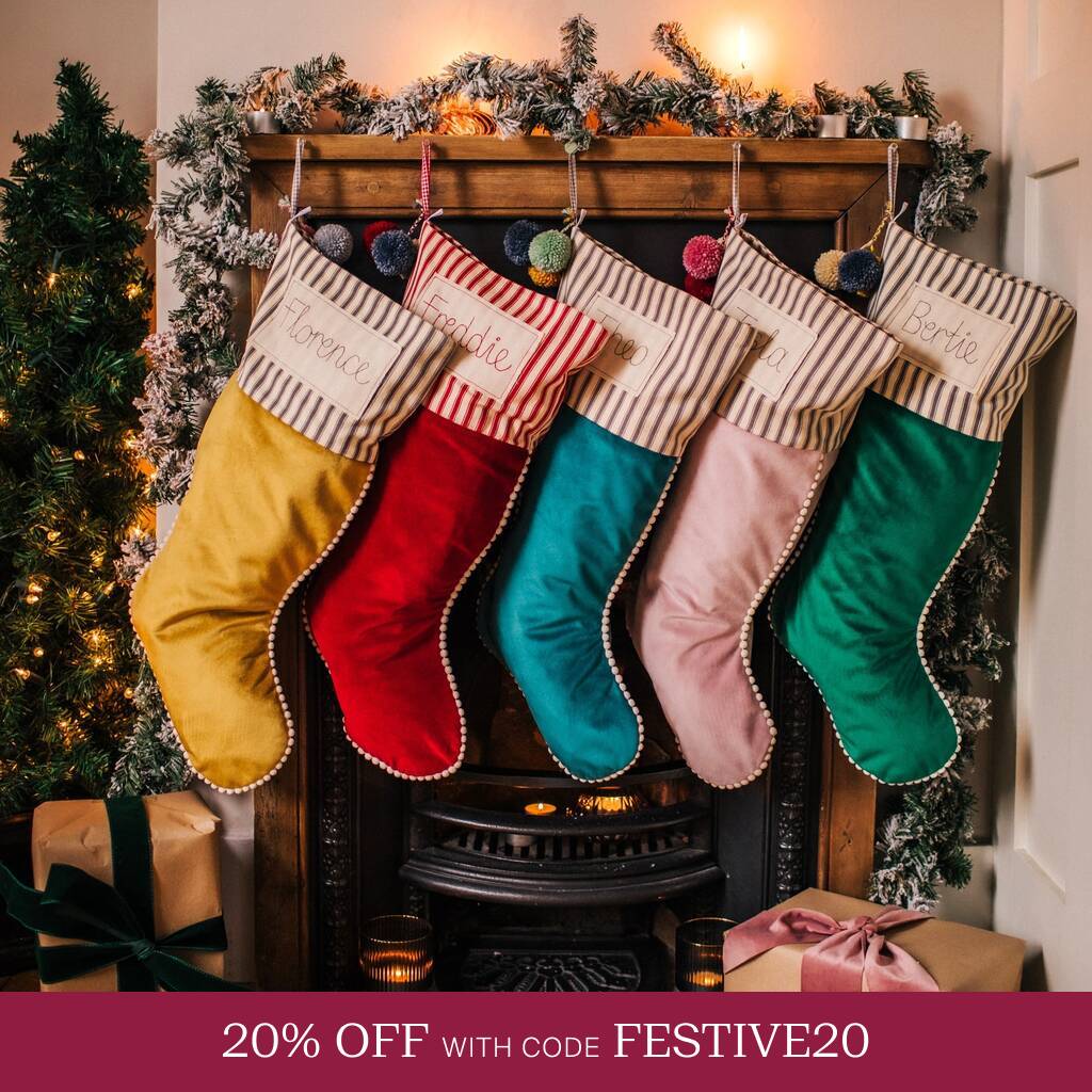 Personalised Velvet Christmas Stocking