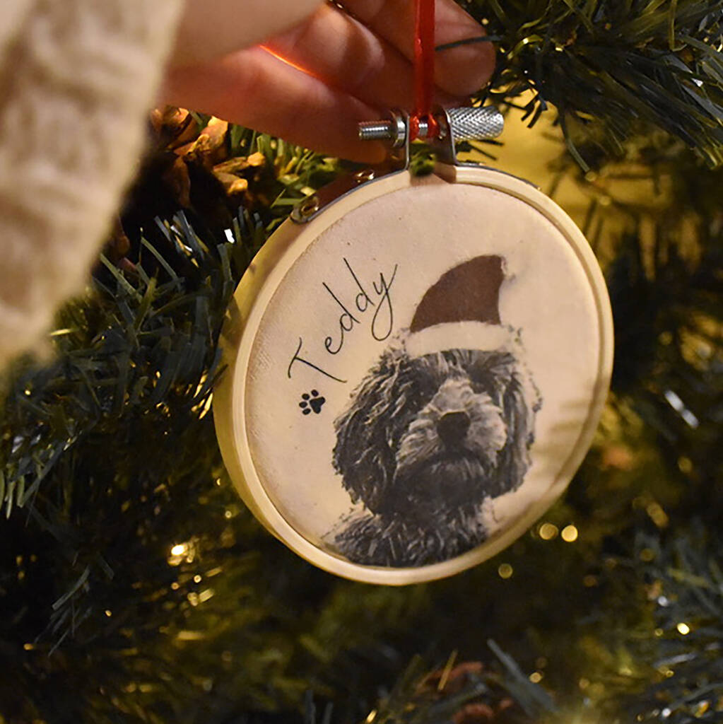 Personalised Pet Portrait Christmas Decoration