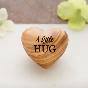 A Little Hug, Tiny Hug Token, Olive Wood